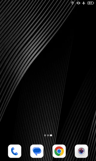 Titan Slim→ホーム→機内モード→GPSアイコン