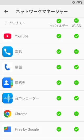 Unihertz Titan Slim→設定→スマートアシスト→ネットワークマネージャー→オン
