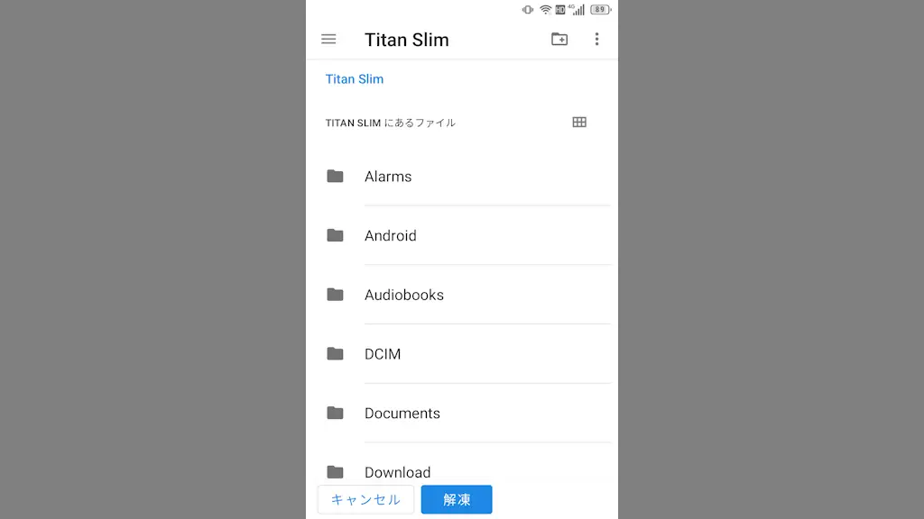 Android 11のTitan SlimでZIPファイルを扱う方法