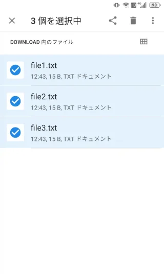 Unihertz Titan Slim→設定→ストレージ→内蔵ファイルマネージャー