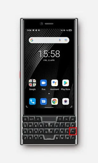 Titan Slim→QWERTY物理キーボード→Deleteキー