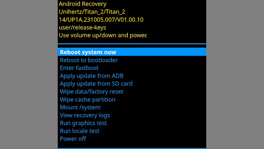 Unihertz Titan 2をリカバリーモードで起動する方法