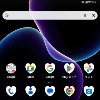 Unihertz Titan 2→ホーム画面→カーディオイド