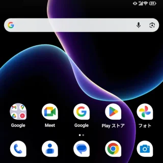 Unihertz Titan 2→ホーム画面→涙滴型