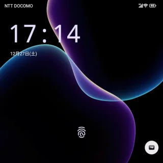 Unihertz Titan 2→ロック画面→ダイナミッククロック→オフ