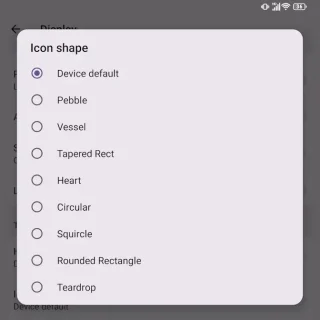 Unihertz Titan 2→設定→ディスプレイ→アイコンの形状→英語