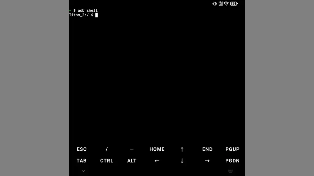 Android 15のTitan 2だけでADBコマンドを実行する方法
