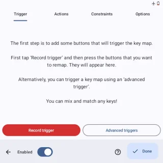 Zinwa Q25 Pro→Key Mapperアプリ→New key map