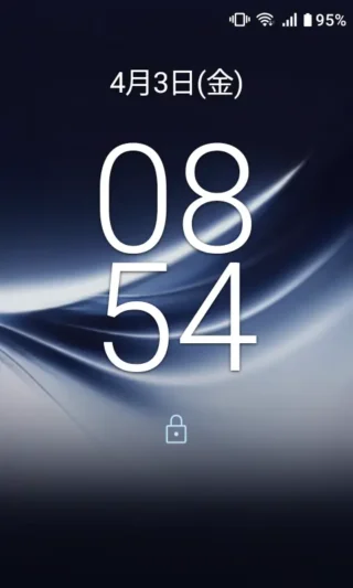 MIVE ケースマ→ロック画面