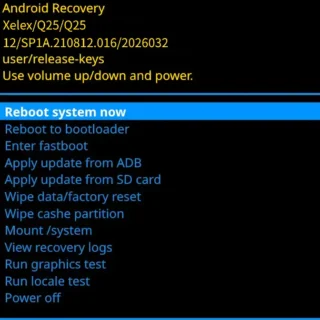 Zinwa Q25 Pro→Recovery Mode