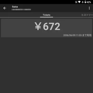 Zinwa Q25 Pro→Androidアプリ→Metrodroid→残高
